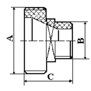 Přechod G 2"/G 1" (plast)