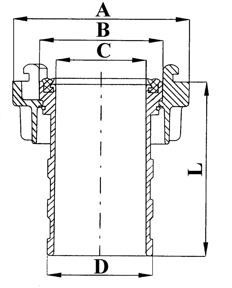 Spojky hadicové sací