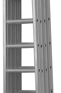 Žebřík nastavovací AL odlehčený - 4-dílná sada PROFI Al/HN (pro 3 osoby)