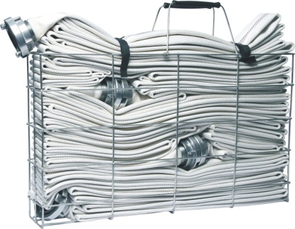 Koš na hadice drátěný  - nerez